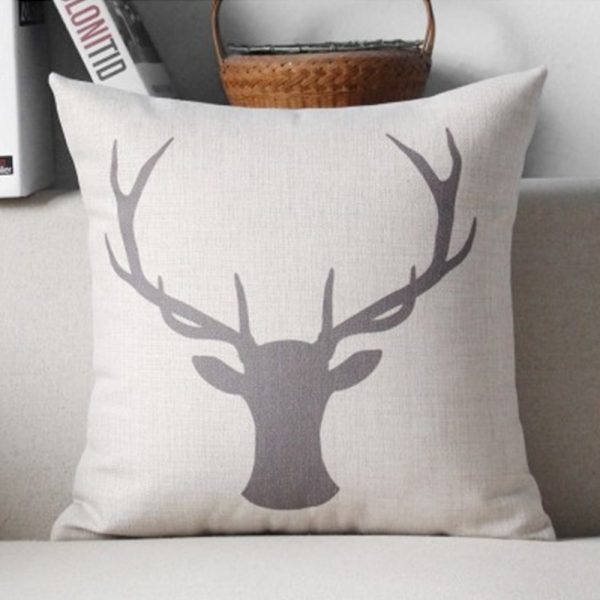Housse de coussin cerf mauve de printemps Housse de coussin collection cerf fauve d'automne 4