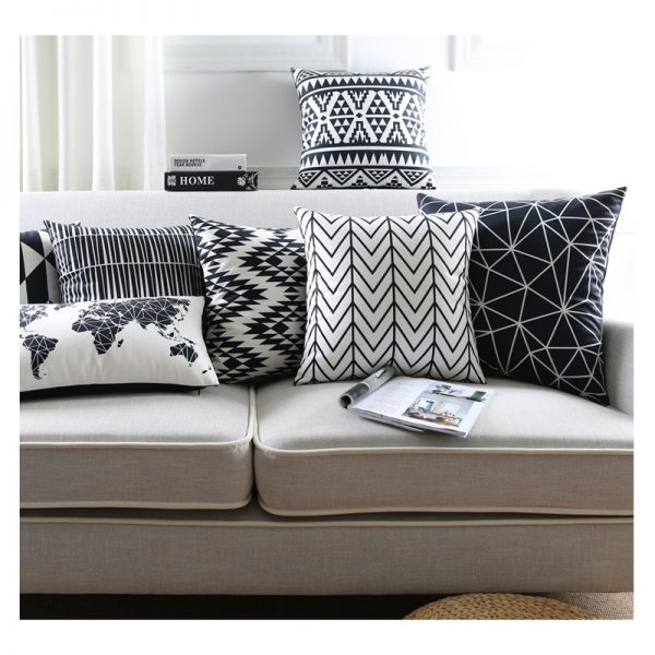 Housse de coussin collection monde géométrique Housse de coussin collection monde géométrique  1