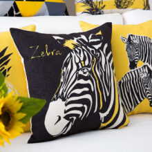 housse de coussin collection yellow zèbre housse de coussin collection yellow zèbre