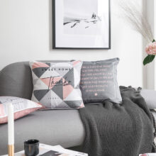 Housses de coussin Roses Les Poudrées Housses de coussin Roses Les Poudrées 1