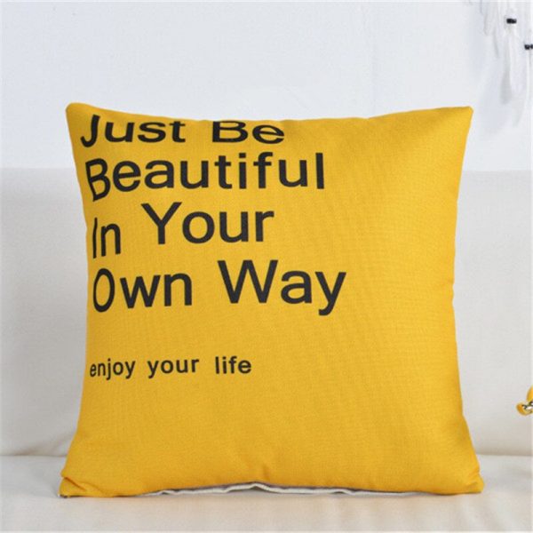 Housse de coussin yellow be mine 3