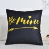 coussin texte be mine
