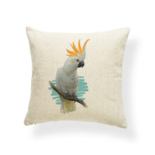 Housse de coussin oiseaux toucan & perruche 5