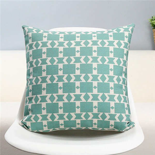 Housse de coussin collection blue Mexicas housse de coussin vert clair graphique