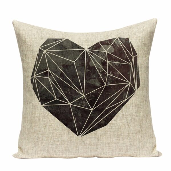 Housse de coussin collection black love Housse de coussin collection black love 3