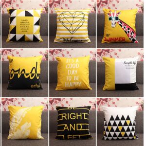 Housse de coussin yellow follow Housse de coussin yellow follow 2