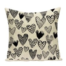 Housse de coussin collection black love Housse de coussin collection black love 23