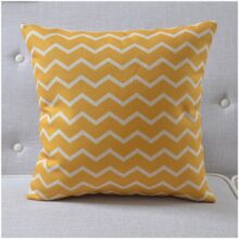 Housse de coussin jaune marin nordique 3