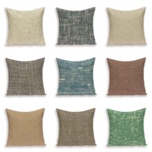 Housse de coussin collection Patine lagoon 1