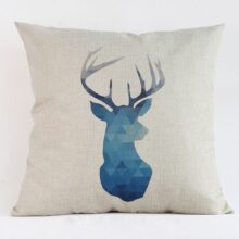 Housse de coussin scandinave bleu nordique 2