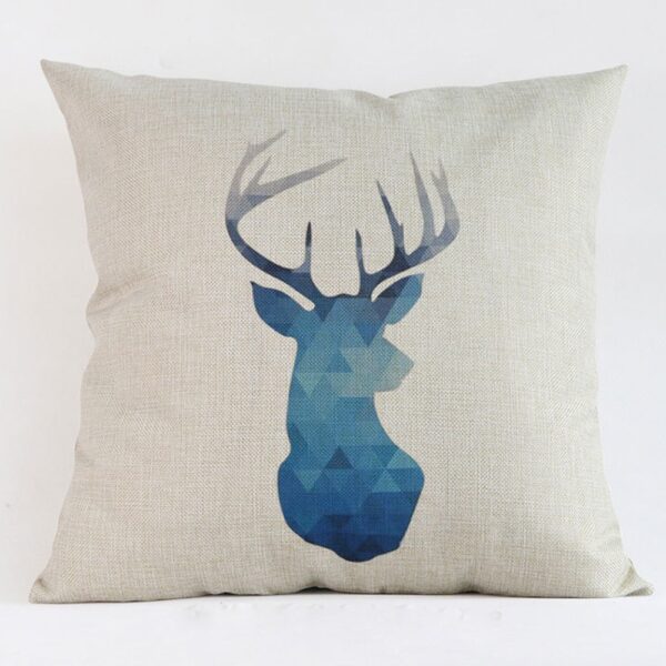 Housse de coussin scandinave bleu nordique 2