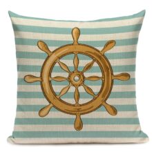 Housse de coussin bord de mer vert turquoise Housse de coussin bord de mer vert turquoise 3