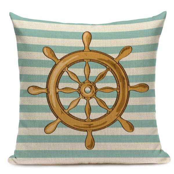 Housse de coussin bord de mer vert turquoise Housse de coussin bord de mer vert turquoise 3