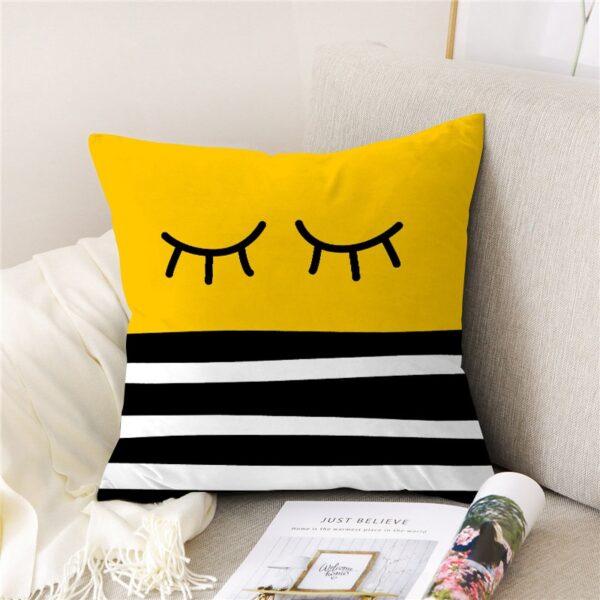 Housse de coussin yellow follow Housse de coussin yellow follow 4