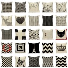 Housse de coussin collection black love Housse de coussin collection black love 1
