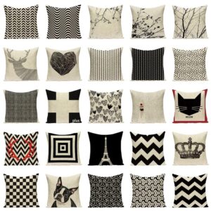 Housse de coussin collection black love Housse de coussin collection black love 1