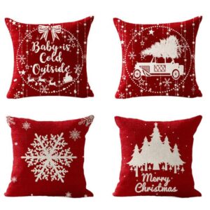 Housse de coussin Noel let it snow Housse de coussin Noel let it snow 2