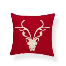 Collection – Housse de coussin Rouge Noël housse de coussin noel-cerf