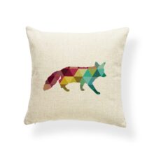 Housse de coussin animaux scandinave papillon 3D 1