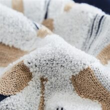 Housse de coussin brodé flocon de jouvence 5