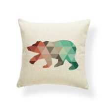 Housse de coussin animaux scandinave papillon 3D 2