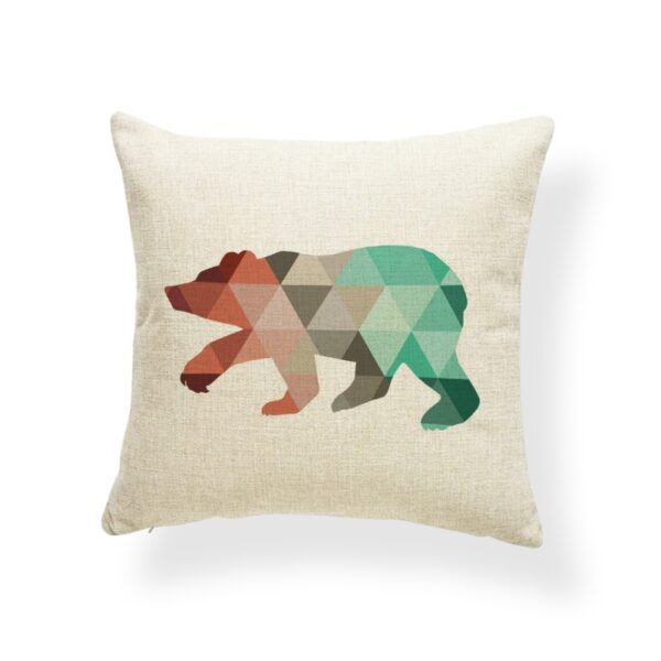 Housse de coussin animaux scandinave papillon 3D 2