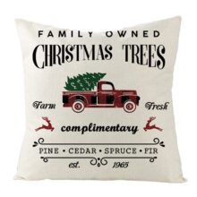 Housse de coussin de Noël vintage Christmas Housse de coussin de Noël vintage Christmas 5