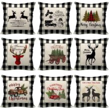 Housse de coussin noël christmas time 2