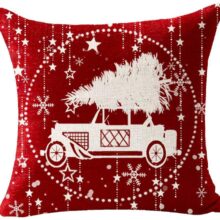Housse de coussin royaume de noël en neige Housse de coussin royaume de noël en neige 19