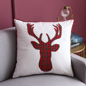 Housses de coussin Noël cerf du bucheron  2