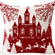 Housse de coussin royaume de noël en neige Housse de coussin royaume de noël en neige 3
