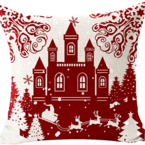 Housse de coussin royaume de noël en neige Housse de coussin royaume de noël en neige 3