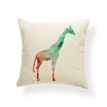 Housse de coussin animaux scandinave papillon 3D 5