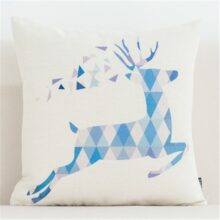 Housse de coussin scandinave ours bleu 3D Housse de coussin scandinave ours bleu 3D 9