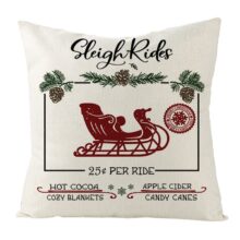 Housse de coussin de Noël vintage Christmas Housse de coussin de Noël vintage Christmas 2