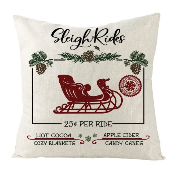 Housse de coussin de Noël vintage Christmas Housse de coussin de Noël vintage Christmas 2