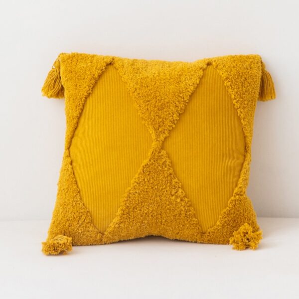 Housse de coussin brodé menthe orange 6