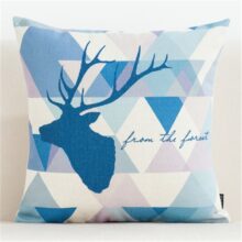 Housse de coussin scandinave ours bleu 3D Housse de coussin scandinave ours bleu 3D 10