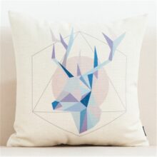 Housse de coussin scandinave ours bleu 3D Housse de coussin scandinave ours bleu 3D 8