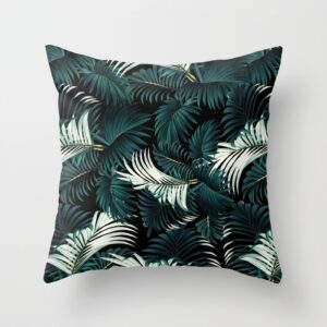 Housse de coussin tropical blue jungle 9