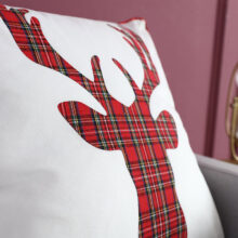 Housses de coussin Noël cerf du bucheron  3