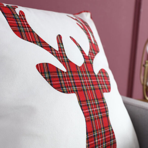 Housses de coussin Noël cerf du bucheron  3