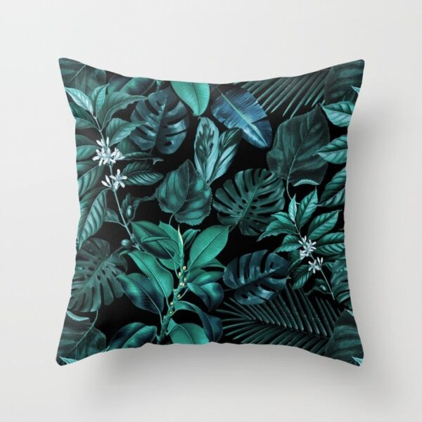 Housse de coussin tropical blue jungle Housse de coussin tropical blue jungle 8
