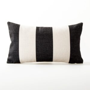 Housse de coussin scandinave noir et blanc géométrique Housse de coussin scandinave noir et blanc géométrique   8