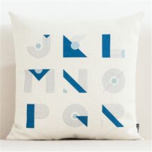 Housse de coussin scandinave ours bleu 3D Housse de coussin scandinave ours bleu 3D 6