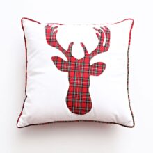 Housse de coussin Noël cerf du bucheron Housses de coussin Noël cerf du bucheron  1