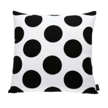 Housse de coussin noir et blanc à pois Housse de coussin noir et blanc à pois 10