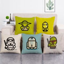 Housse de coussin collection star geek 1