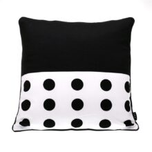 Housse de coussin noir et blanc à pois Housse de coussin noir et blanc à pois 8