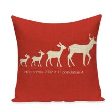 Housse de coussin noël flocon de cerf Housse de coussin noël flocon de cerf 11